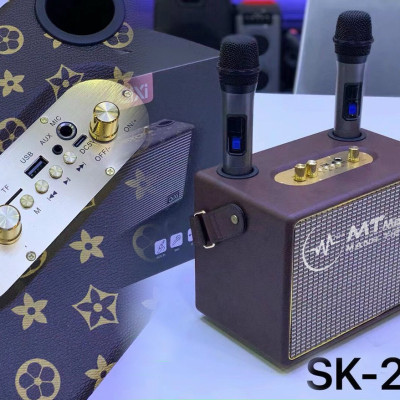 Loa Bluetooth Karaoke  QIXI SK-2036 , Tặng Kèm 2 Micro Không Dây Cao Cấp , Hát Karaoke Nghe Nhạc Bass mạnh -Hàng Chính Hãng
