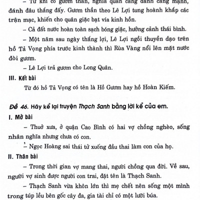 100 Dàn Bài Chi Tiết Tập Làm Văn 6 (Theo Chương Trình GDPT Mới)