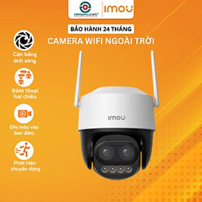 Camera Wifi IMOU Cruiser Z S7DP 5MP, Zoom 12X, Ống Kính Kép, Đàm Thoại - TRANGIATELECOM Hàng chính hãƞg Hàng nhập khẩu