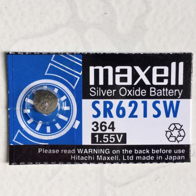 Pin Maxell Nhật Bản SR621SW / 364 / G1 Hàng Chính Hãng Made in Japan