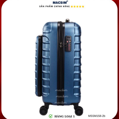 Vali cao cấp Macsim Smooire MSSM158-2b cỡ 20 inch màu (shiny blue) - Hàng loại 1