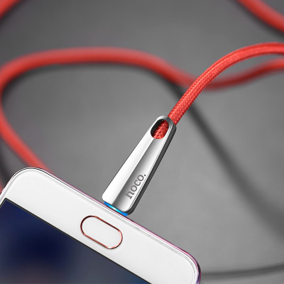 Cáp sạc nhanh 2.4A Hoco chuẩn Micro USB U35, cáp bọc dù siêu bền, dành cho Samsung, Xiaomi, Huawei, Vivo, Sony - Hàng chính hãng
