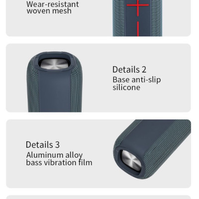 Loa Không Dây WIWU THUNDER P15 MAX Chống Nước Kết Nối Bluetooth - Hàng Chính Hãng