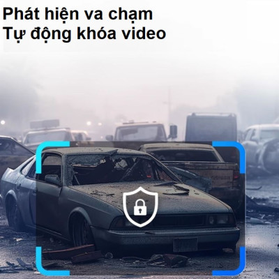 Camera hành trình ô tô thương hiệu Mỹ HP F490W độ phân giải 2K, Wifi - Hàng Chính Hãng