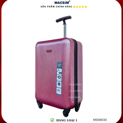 Vali cao cấp Macsim Smooire MSSM233 cỡ 21 inch màu tím hồng - Hàng loại 1