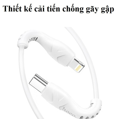 [ C to L ] Cáp sạc và truyền dữ liệu PD20W cho điện thoại iP hoco  X55 _ Hàng chính hãng