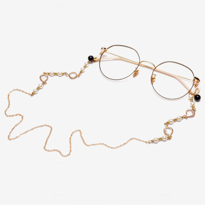 Dây kính chain glasses dây chuyền đeo cổ giữ kính chống rơi vỡ chuỗi đeo tai nghe airpod đeo mặt nạ khẩu trang mix hạt bi và đá ấn tượng