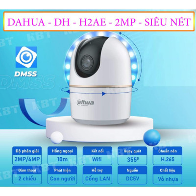Camera Wifi Trong Nhà Dahua H2AE, H3AE, H4AE 4MP Sắc Nét, Đàm Thoại 2 Chiều - TRANGIATELECOM Hàng nhập khẩu
