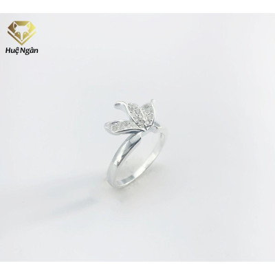 Nhẫn bạc Ý 925 Huệ Ngân - Nhẫn Chiếc Lá TẦM XUÂN S104