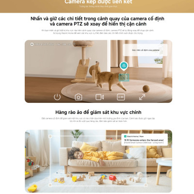 Camera Kép Xiaomi Smart Camera C500 Dual EU - Nhận Diện Thú Cưng - Phát Hiện Tiếng Khóc Em Bé - Hàng Chính Hãng
