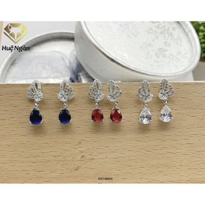 Bông tai bạc Ý 925 Huệ Ngân - Cánh bướm mùa xuân RYE140804