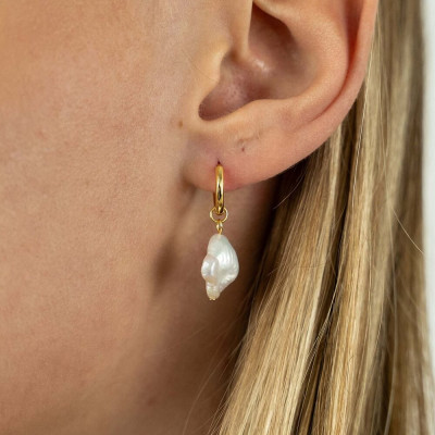 Bông Tai Ngọc Trai FW Baroque UK Style (Clover Pearl) - MOOON Jewelry
