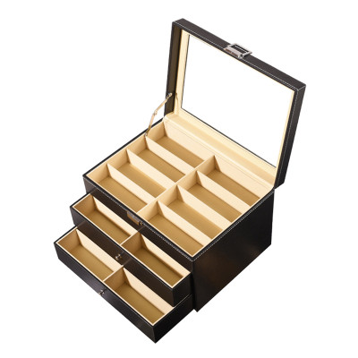 Hộp Đựng Mắt Kính SAIKE SAIKE S324 Hộp 3 Tầng Để 24 Kính