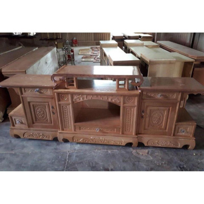 Kệ tivi Gỗ Sồi Nga kiểu Sừng Trâu