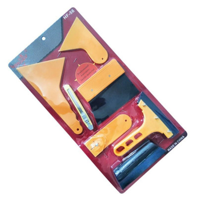Bộ dụng cụ dán phim cách nhiệt, dán decal ô tô 7 món - dụng cụ cạo, tháo decal, phim cách nhiệt