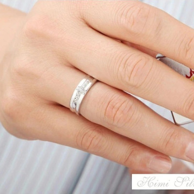 Nhẫn Đôi Bạc Nhẫn Cặp Ngại Ngùng - BẠC HIỂU MINH NC615