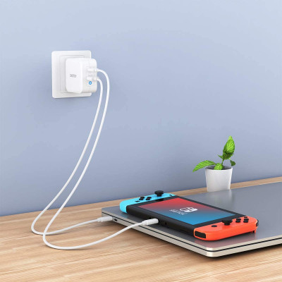Adapter Củ Sạc Nhanh GaN 65W 1 Cổng USB, 1 Cổng Type C CHOETECH PD8002 Kèm Cáp Type C 65W Sạc Cho Macbook, Laptop, Smartphone - Hàng Chính Hãng