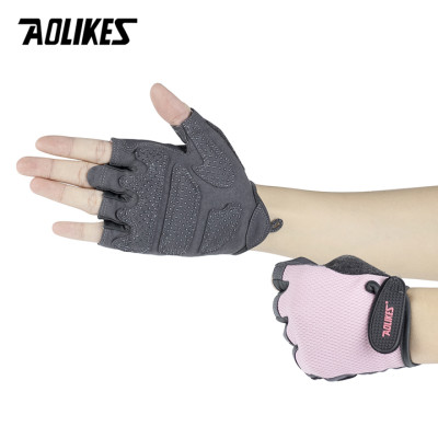 Găng tay thể thao hở ngón Nam - Nữ  hãng Aolikes AL112