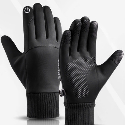 Găng tay nam chống lạnh mùa đông cảm ứng điện thoại lót lông cực ấm thiết kế ôm tay GTN1