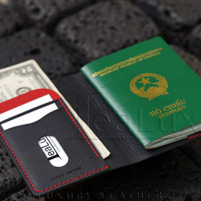 Ví Đựng Hộ Chiếu Da Epsom Handmade Lealux Passport Wallet