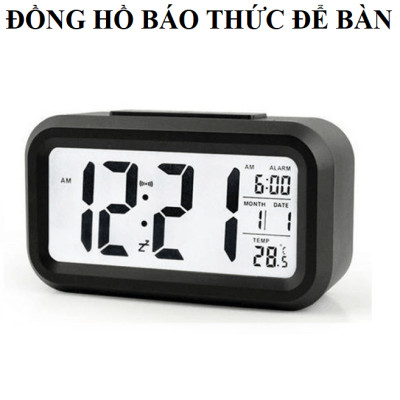 Đồng hồ báo thức điện tử để bàn màn hình đa chức năng thời gian, lịch, báo thức, nhiệt độ DH89