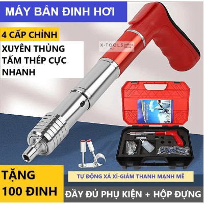 Máy Bắn Đinh Bê Tông , Sắt , Thép Thông Minh Không Cần Điện – Kèm 100 Đinh Cao Cấp, Dễ Dùng