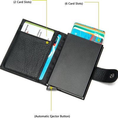 Ví đựng thẻ card với nút bấm tự động Marrant BHM8602