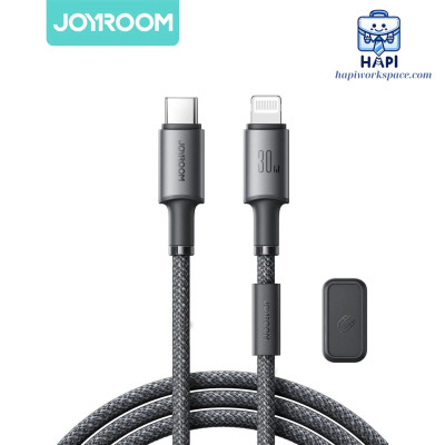 Cáp sạc bọc dù C to L hàng chính hãng Joyroom, nam châm cố định