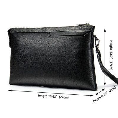 Clutch da thật - Ví cầm tay nam da bò BHM8697