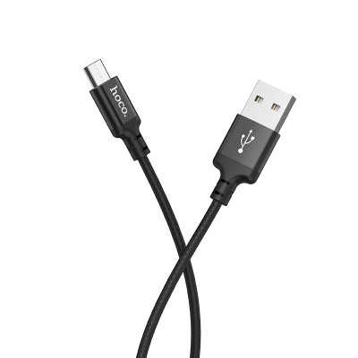 Cáp sạc Hoco X14 kết nối Micro vải dù chắc chắn truyền data tốc độ cao cho Android ( 2 size ) - Hàng chính hãng