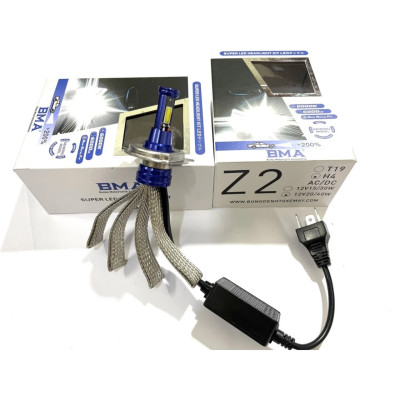 Đèn LED Pha Z3 - H4, Hàng BMA 3 Tim Siêu Sáng Lắp như zin Cho Xe Máy, Ô Tô Bảo Hành 1 Năm