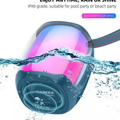 Loa WiWu Thunder P40 Mini Dành Cho Các Thiết Bị Có Bluetooth Tích Hợp Pin Dung Lượng Cao 1800mAh, IPX6 Không Thấm Nước - Hàng Chính Hãng
