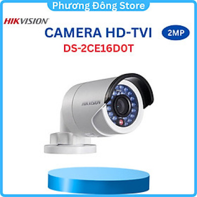 Camera thân HD-TVI hồng ngoại 2CE16D0T Hikvision Full HD 1080P - Hàng chính hãng