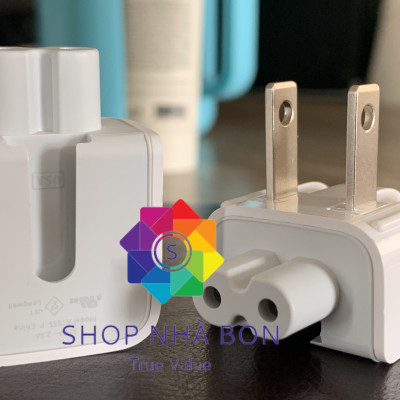 Đầu Chuyển 2 Chấu dùng Cho Củ Sạc iPad 10w/ 12w/ 30w/ 60w MACBOOK, IPAD, IPHONE- hàng nhập khẩu QUATECH