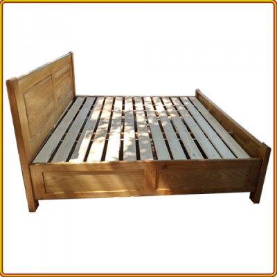 Giường ngủ Juno sofa gỗ sồi màu tự nhiên 1m8 