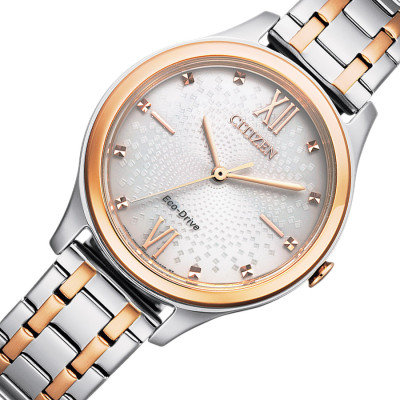 Đồng Hồ Nữ Citizen Eco-Drive Dây Thép Không Gỉ EM0506-77A - Mặt Trắng (32mm)