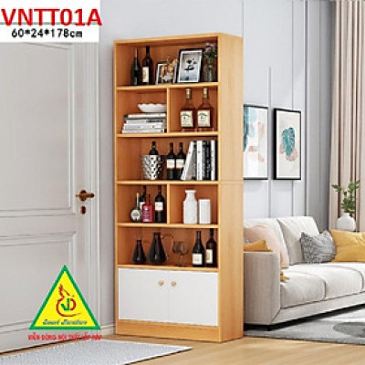 TỦ KỆ TRANG TRÍ KIÊM VÁCH NGĂN VNTT01.1 - Nội thất lắp ráp Viendong Adv