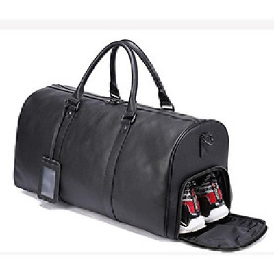 Túi du lịch cao cấp có ngăn giày riêng BHM6020D Da bò thật Túi thể thao/túi du lịch