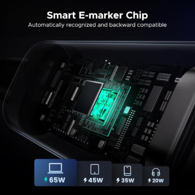 Cáp sạc nhanh USB Type C 100W 5A có đèn led Ugreen 45612 (Dài 0.5m) - Hàng chính hãng