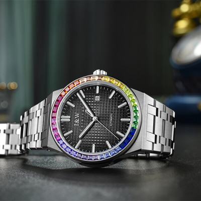 Đồng hồ nam chính hãng IW Carnival IW716G-5 ,Kính sapphire,chống xước,Chống nước30m,BH24 tháng,Máy điện tử(pin),dây da