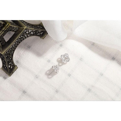 Bông tai bạc Ý 925 Huệ Ngân - Cỏ bốn lá may mắn RYE141019