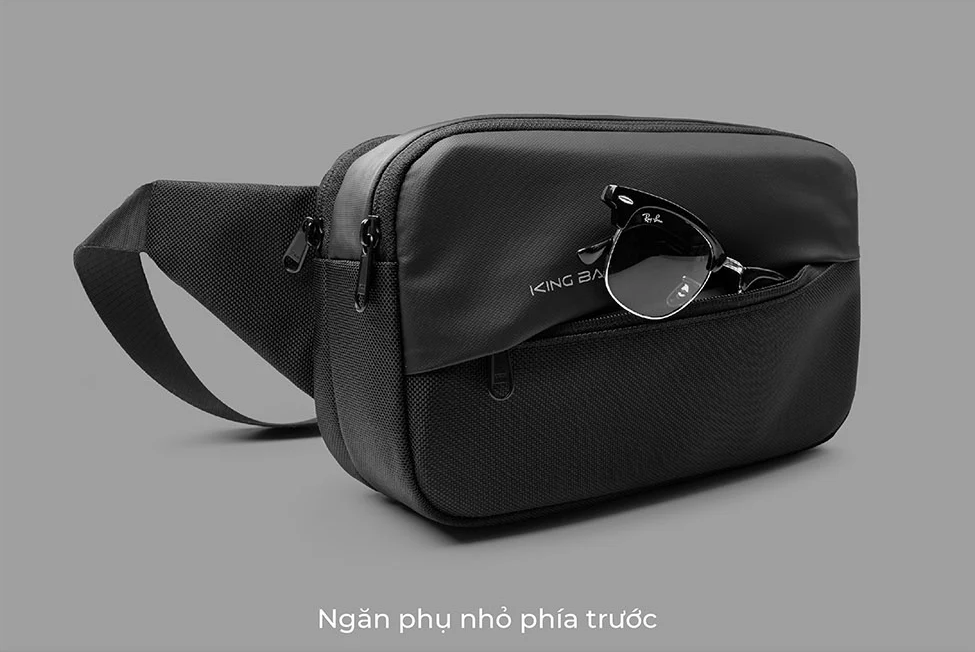 Túi Đeo Chéo KINGBAG BAMBOO vải trượt nước, nhiều ngăn tiện dụng - Hàng Chính Hãng