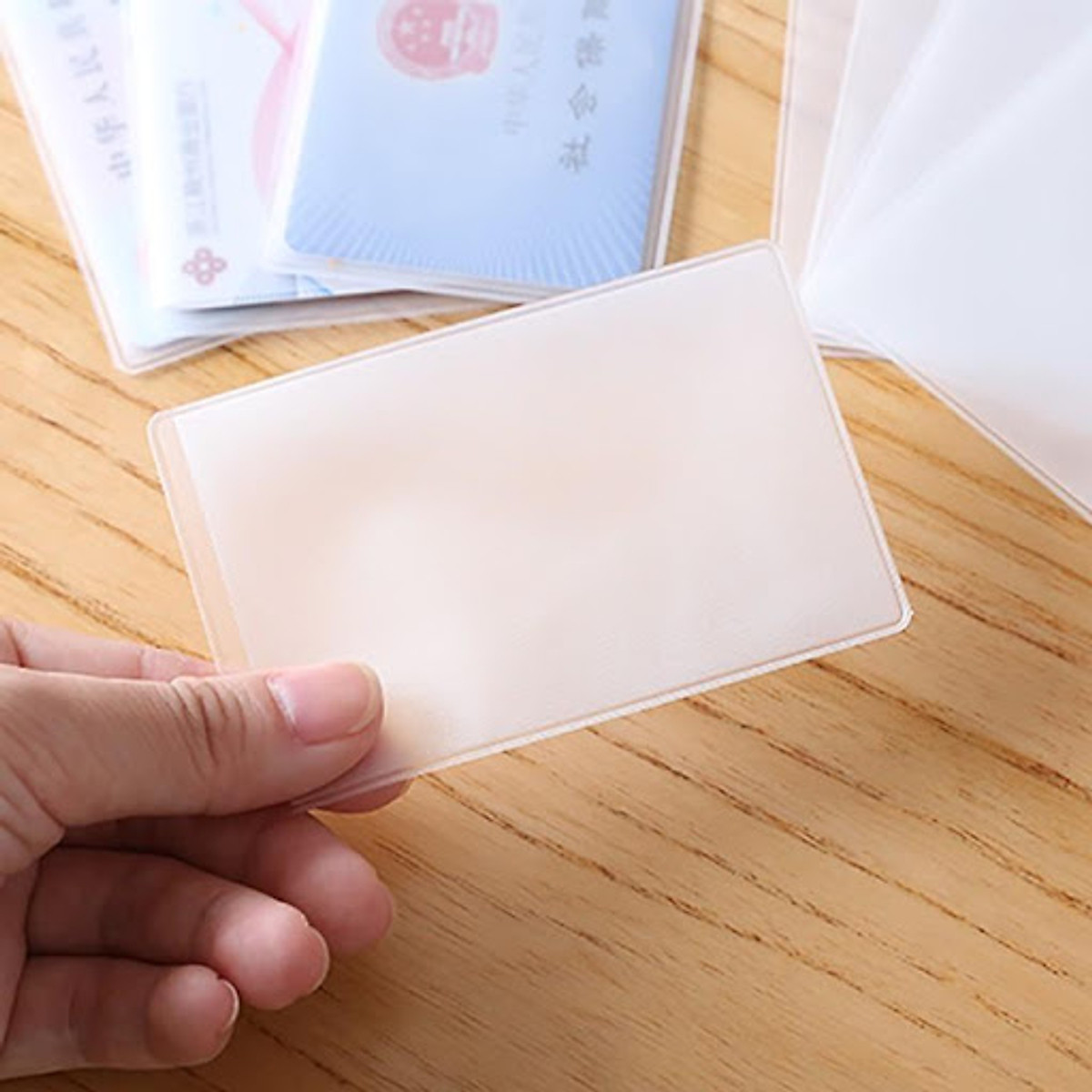 Combo 5 Túi Ví Đựng Bảo Vệ Chống Xước Thẻ ATM, Card Visit, CMND, Driver License Bằng Lái Xe Trong Suốt - Loại 1 Chính Hãng MINIIN