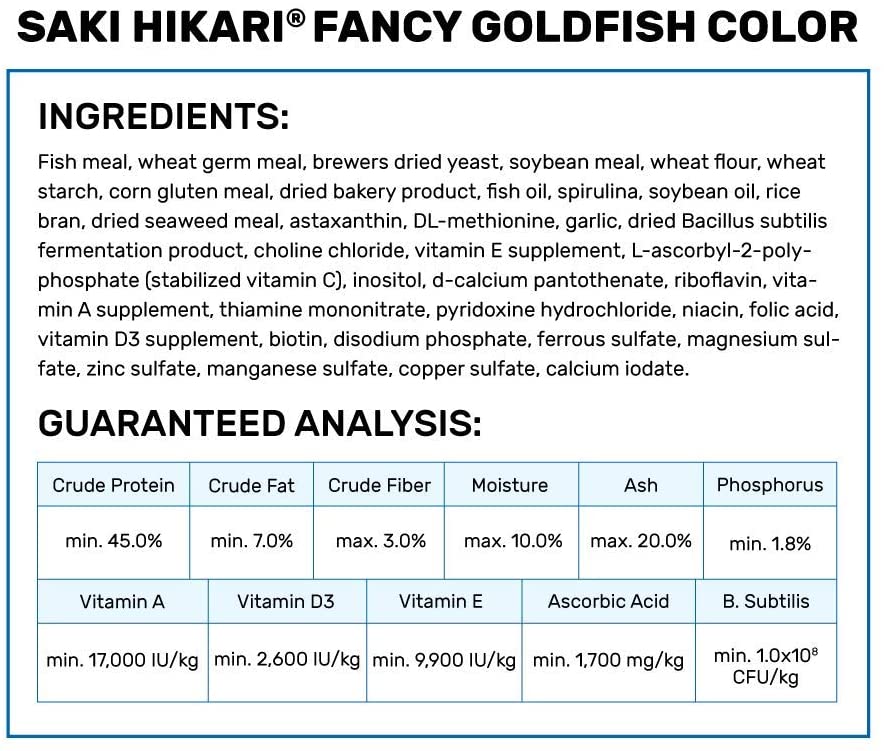 thức ăn cá vàng tăng màu và tăng trưởng Hikari-Nhật Bản- Ranchu - GOLDFISH - Hikari
