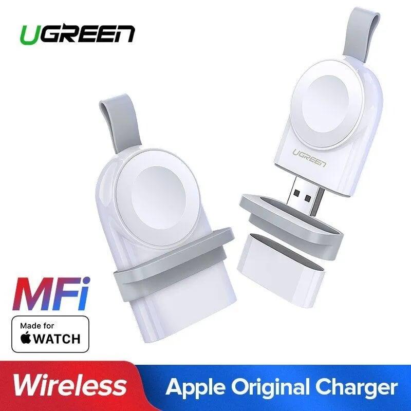 Ugreen UG50944CD144TK Màu Trắng Sạc không dây cho đồng hồ thông minh Apple có Chip MFI - HÀNG CHÍNH HÃNG