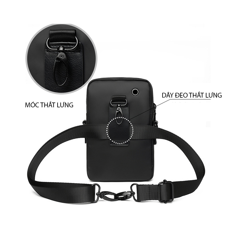 Túi đeo chéo nam VẢI CHỐNG NƯỚC phong cách mới - BEE GEE DCN9251