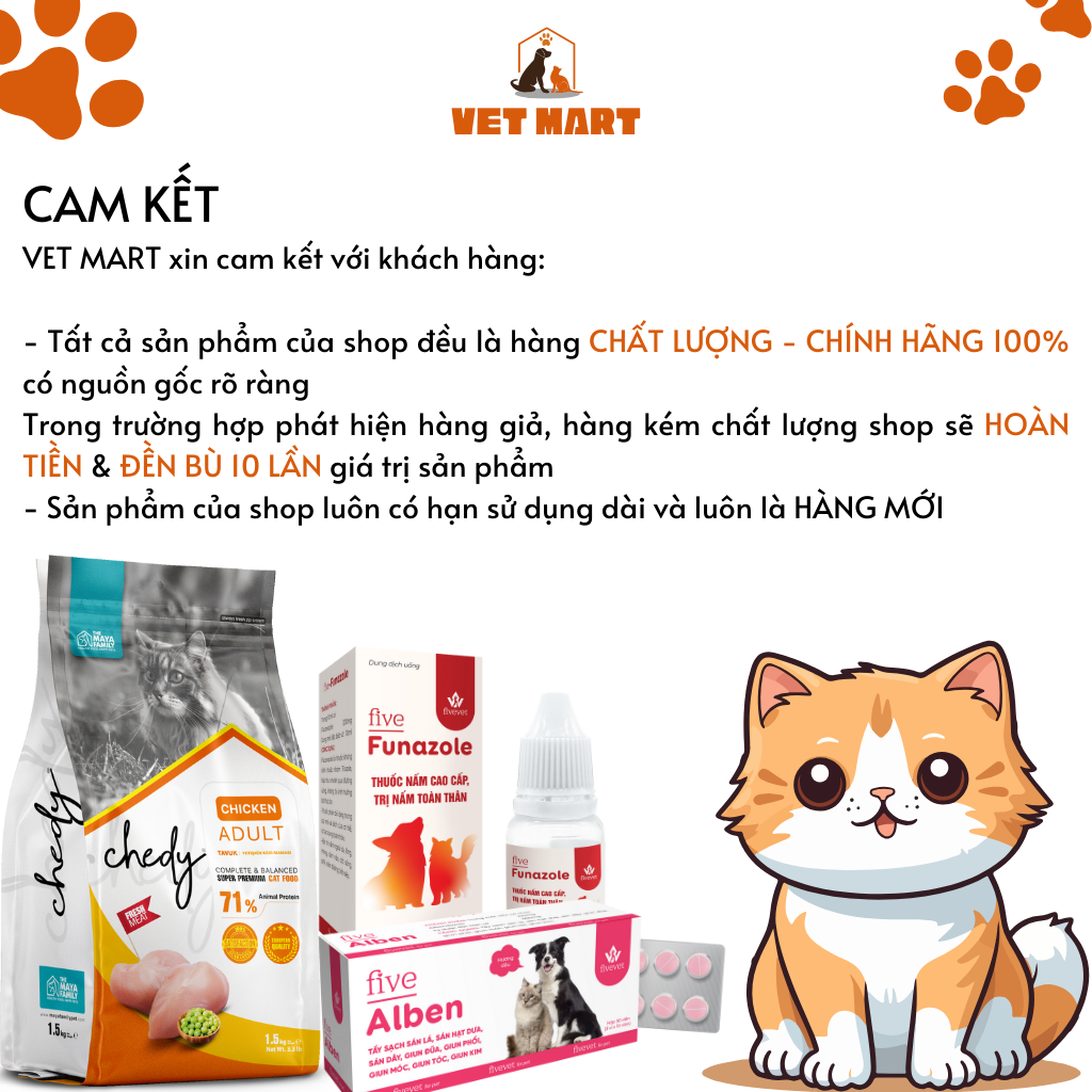 Five-Mexicam 0.5% - Thuốc Kháng Viêm, Giảm Đau, Hỗ Trợ Hô Hấp Cho Thú Cưng, Chim Cảnh (10ml)
