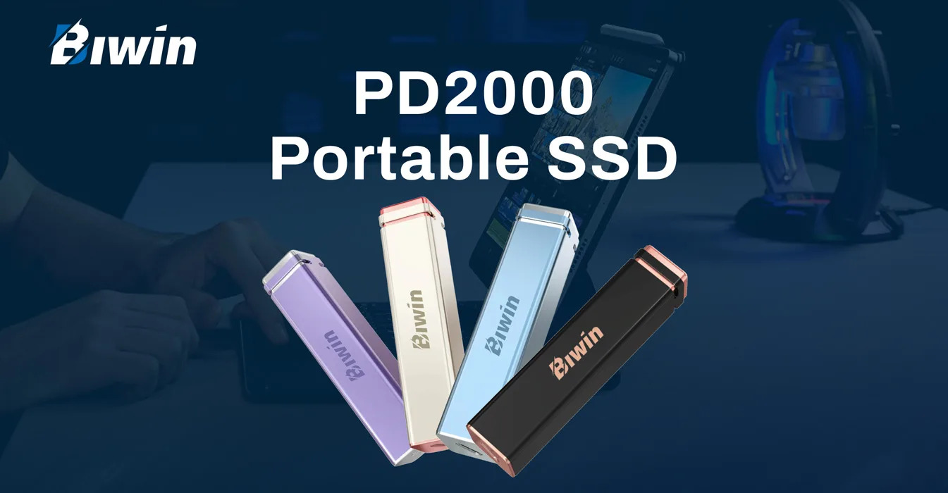 Ổ cứng di động SSD BIWIN PD2000 1TB / 2TB, Chuẩn USB 3.2 Gen 2 x2 bảo hành 5 năm Hàng chính hãng