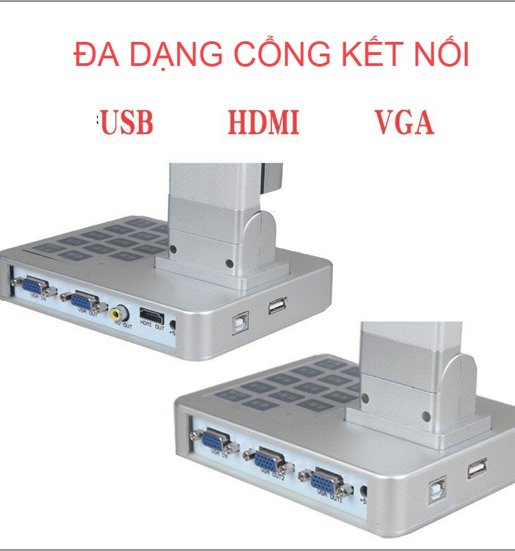 ROGTZ - Máy Chiếu Vật Thể Scan Tài Liệu Màu Tốc Độ Cao K800 Plus Lấy Nét Tự Động Scan A3/A4/A5 Camera 10MP Kết Nối VGA - HDMI - USB - AV Google Meet Văn Phòng Lớp Học DirectConnect Visualizer UltraZoom GoogleMeet Office Classroom Hàng Chính Hãng