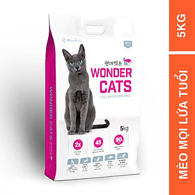 [5KG] - Thức ăn dành cho mèo mọi lứa tuổi Wonder Cats  nhập khẩu Hàn Quốc